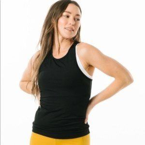 Zyia Black Classic Racer Tank (XXL)